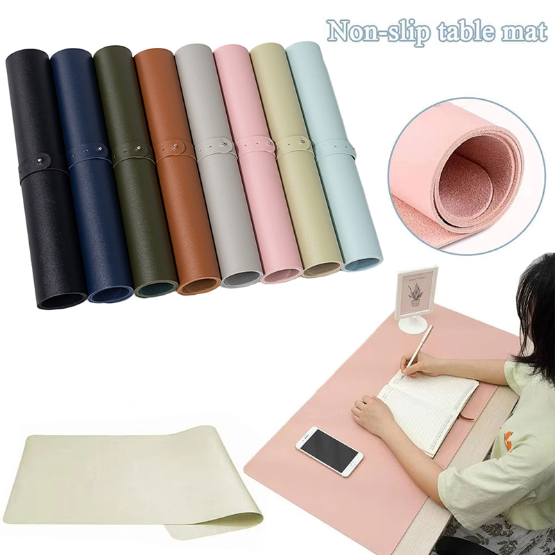 Leather Desk Pad - Tapete de mesa dobrável para arte