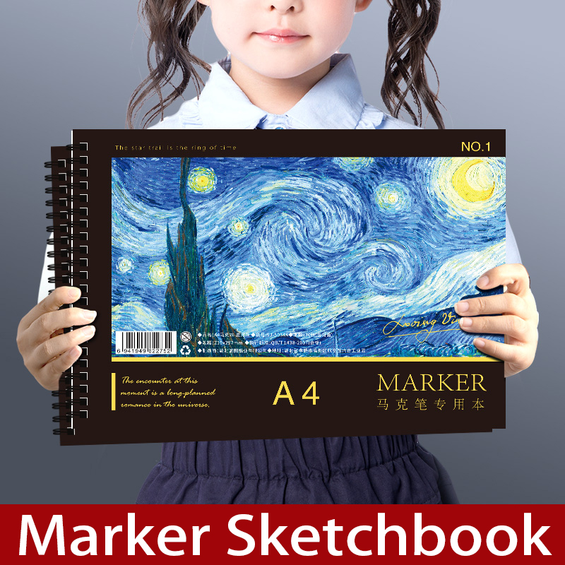 Copic Marker Sketch - Caderno de Desenho A4 com 60