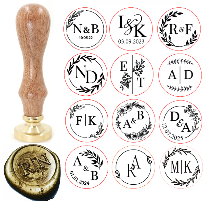 Wax Seal Stamp Set - Selo de Cera Personalizado em Latão
