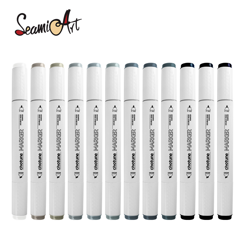 Thotune 12 cores quente cinza  - Copic Marker Sketch avaliação e preço