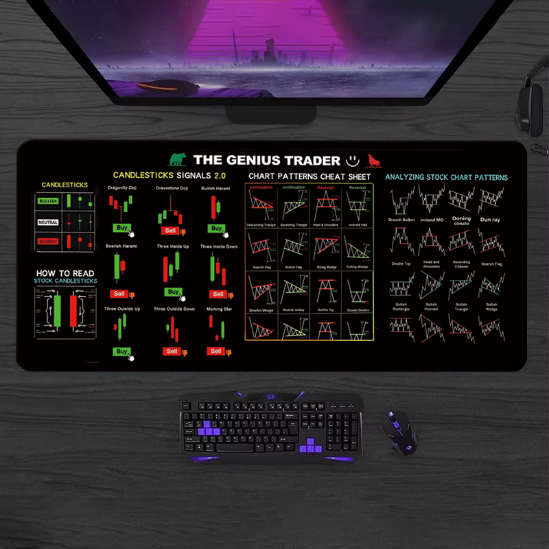 Exco stock market trader mouse - Leather Desk Pad avaliação e preço