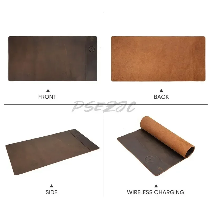Mouse pad vintage de couro com - Leather Desk Pad avaliação e preço