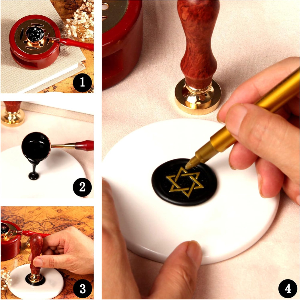 Carimbo de Cera Personalizado  - Wax Seal Stamp Set avaliação e preço