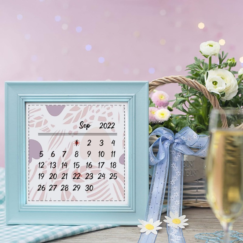 1pc 8.3x5.8in calendário selos - Rubber Date Stamp avaliação e preço