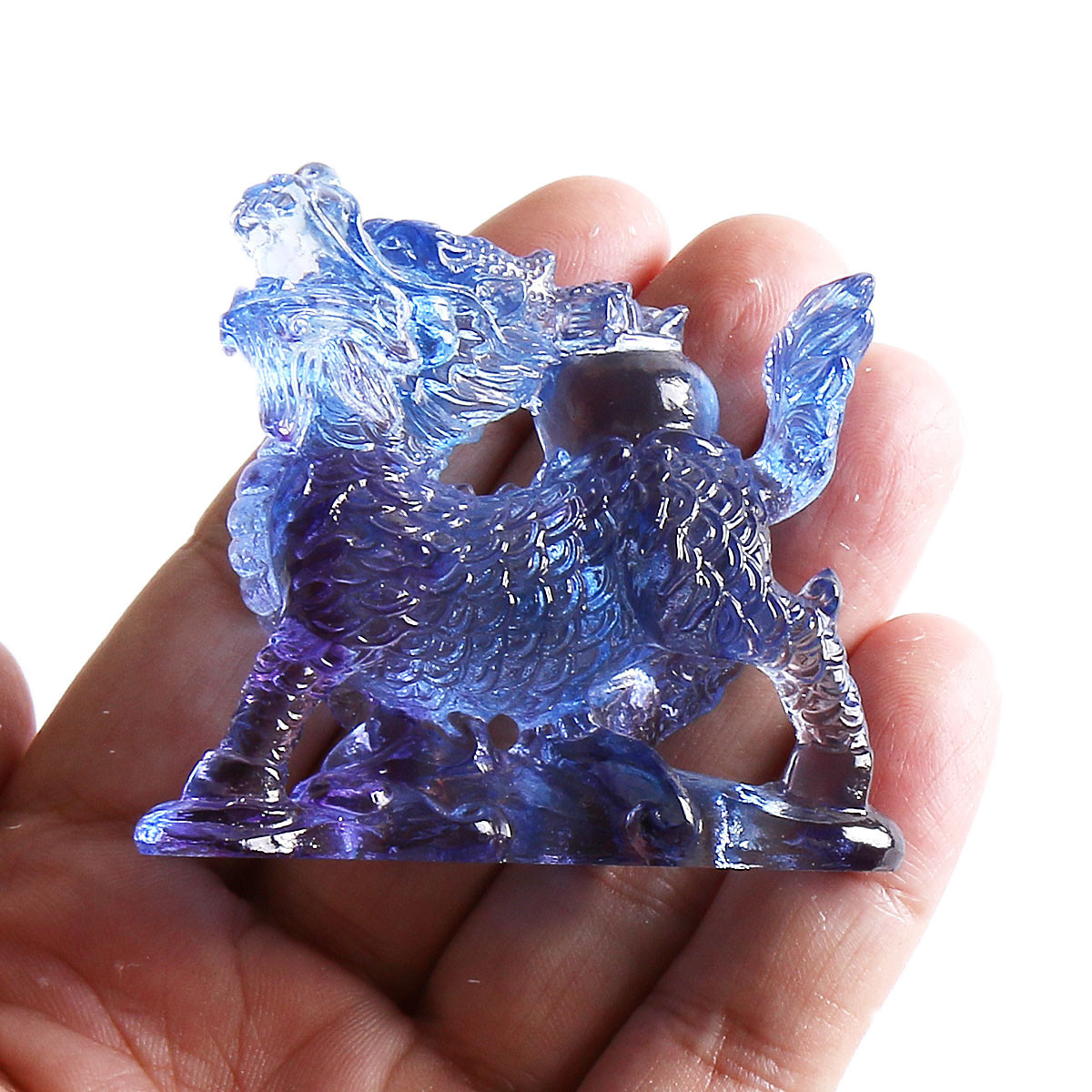 Estátua de Cristal Liuli Feng  - Paper Weight Crystal avaliação e preço