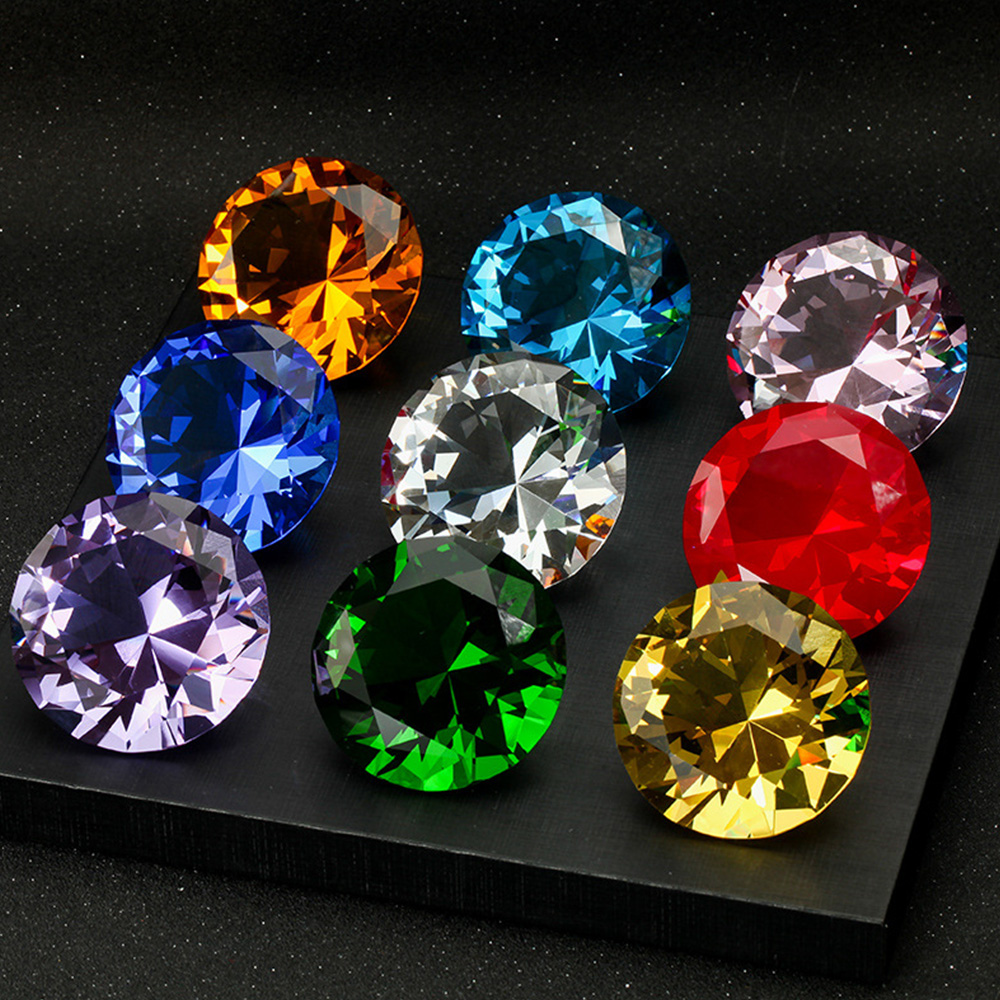 10 cores cristal diamante em f - Paper Weight Crystal avaliação e preço